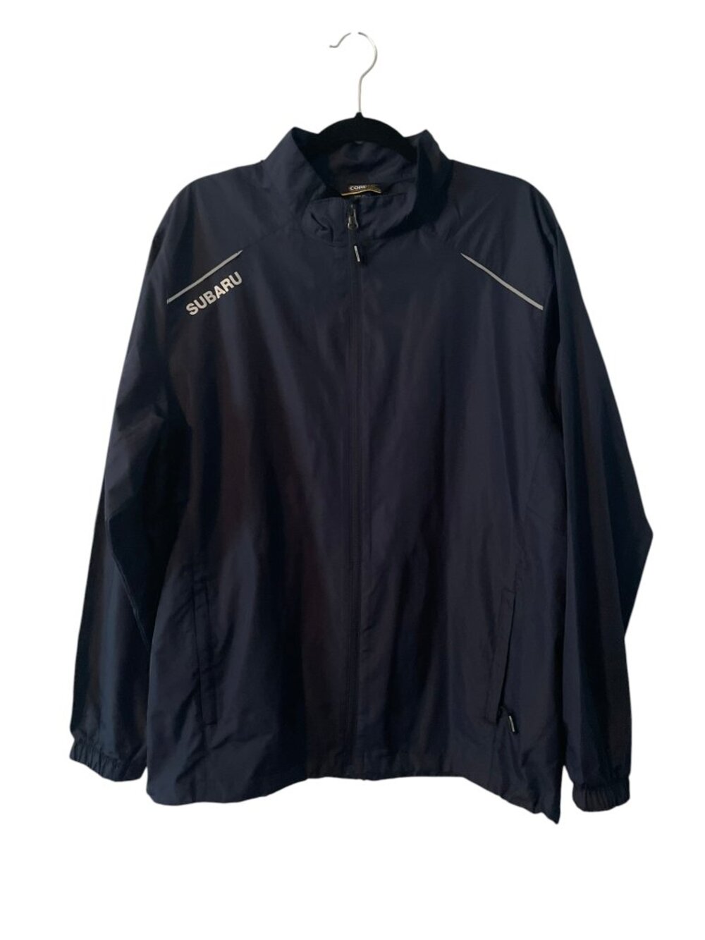Core 365 Lightweight Full Zip Windbreaker Dark Navy Blue Men's Large